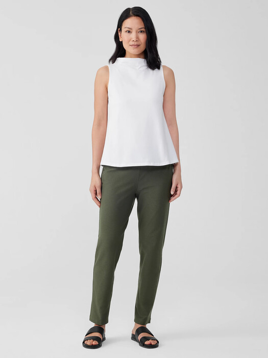 Washable Stretch Crepe Slim Pant