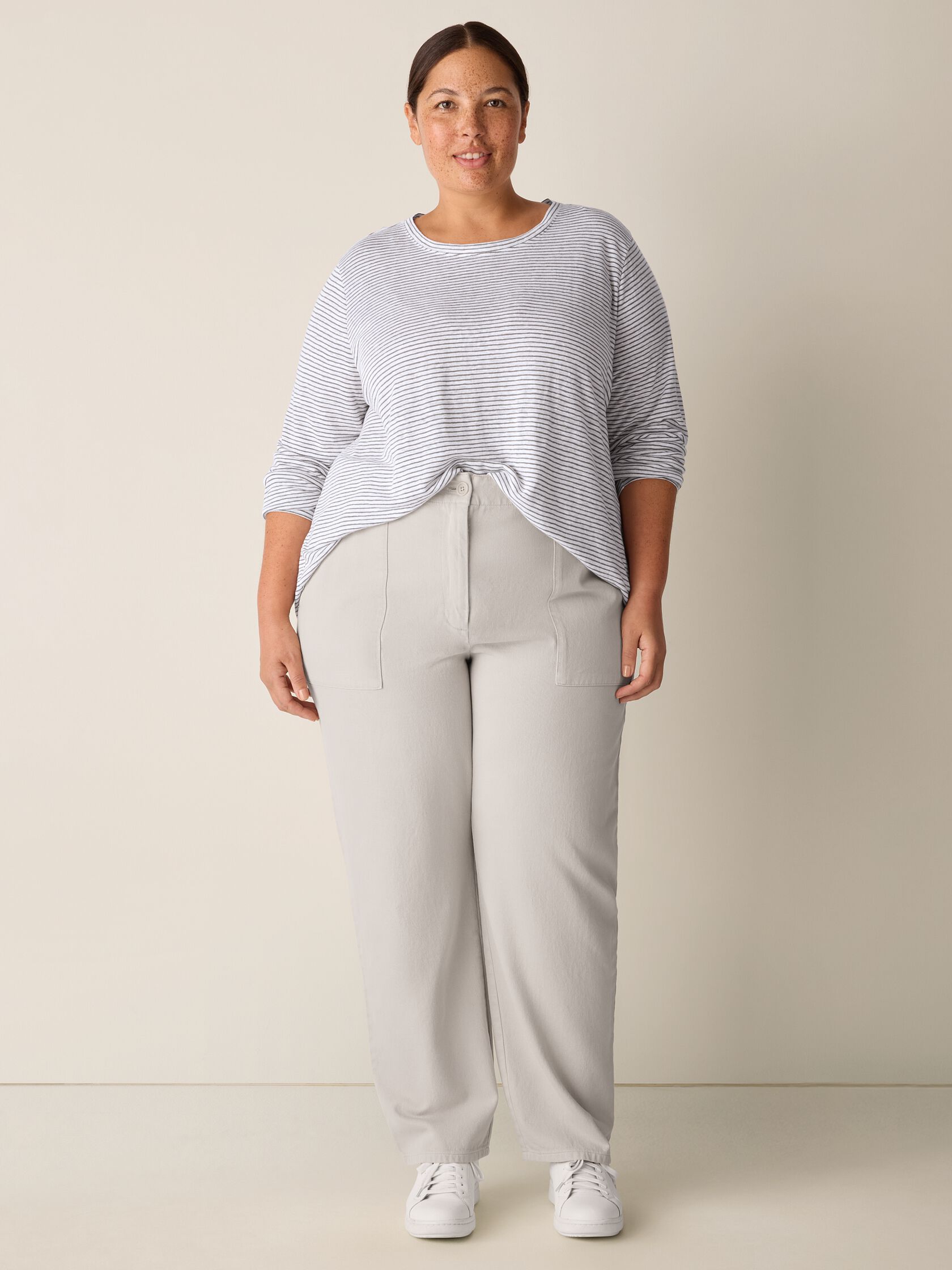 Garment-Dyed Utility Cotton Tapered Pant