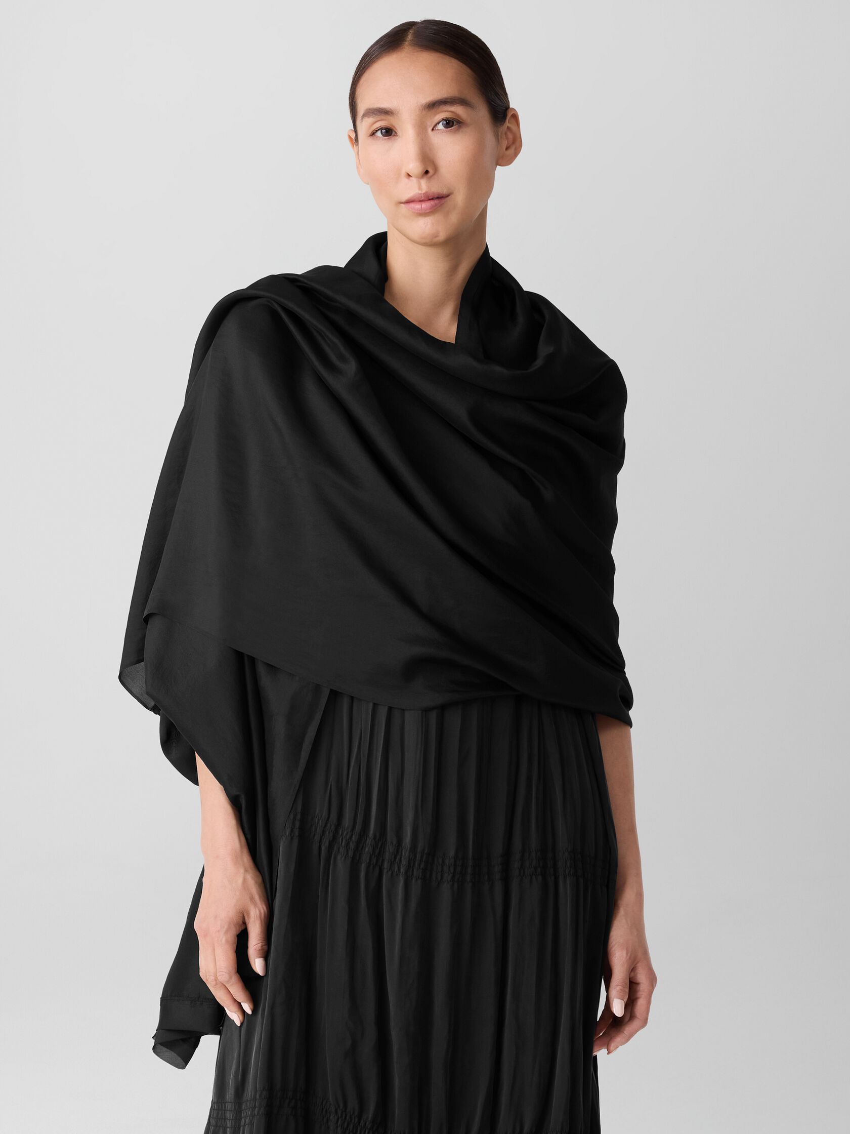 Washed Transitional Silk Parachute Scarf