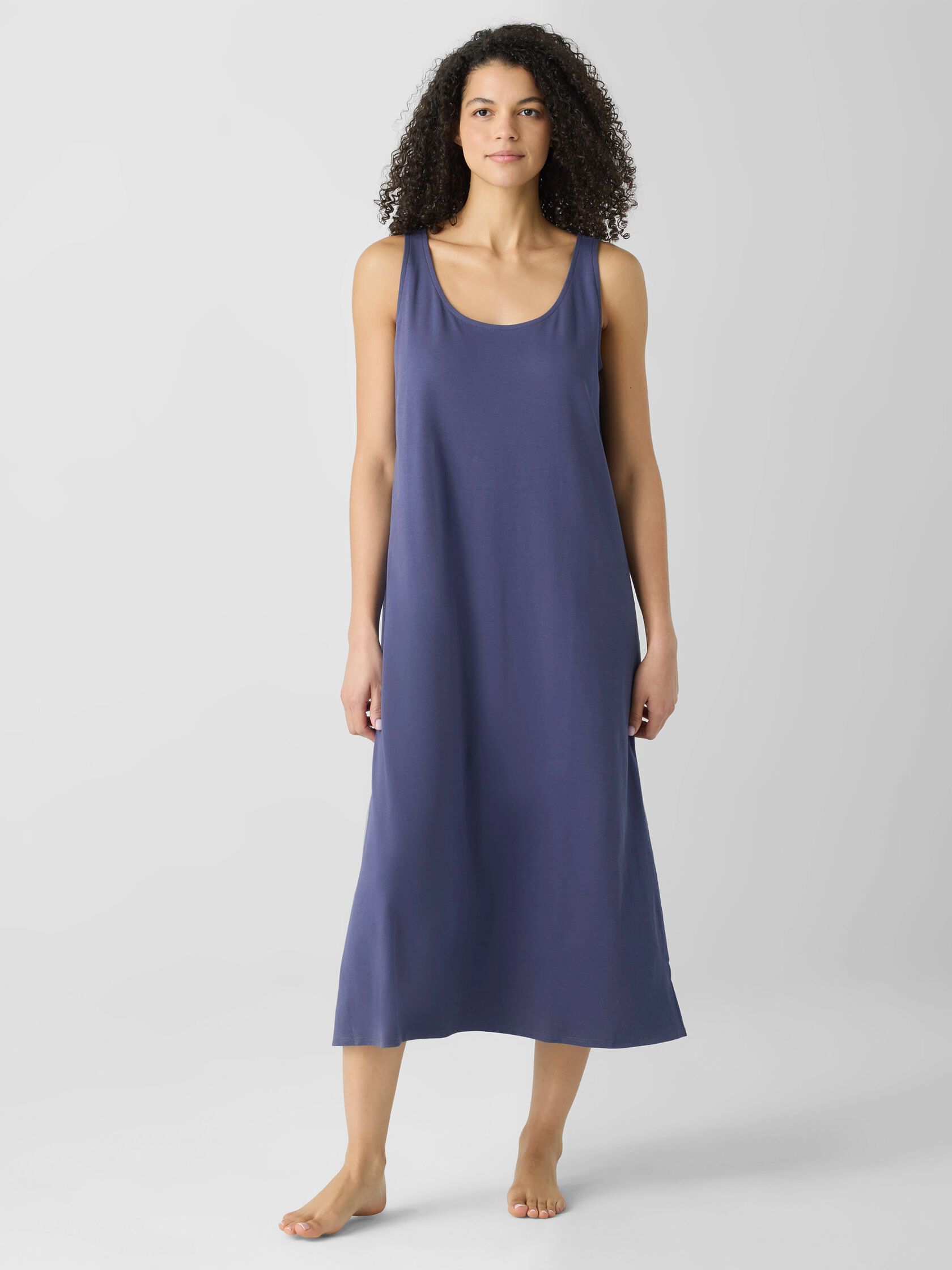 Organic Cotton Interlock Tank Sleep Dress