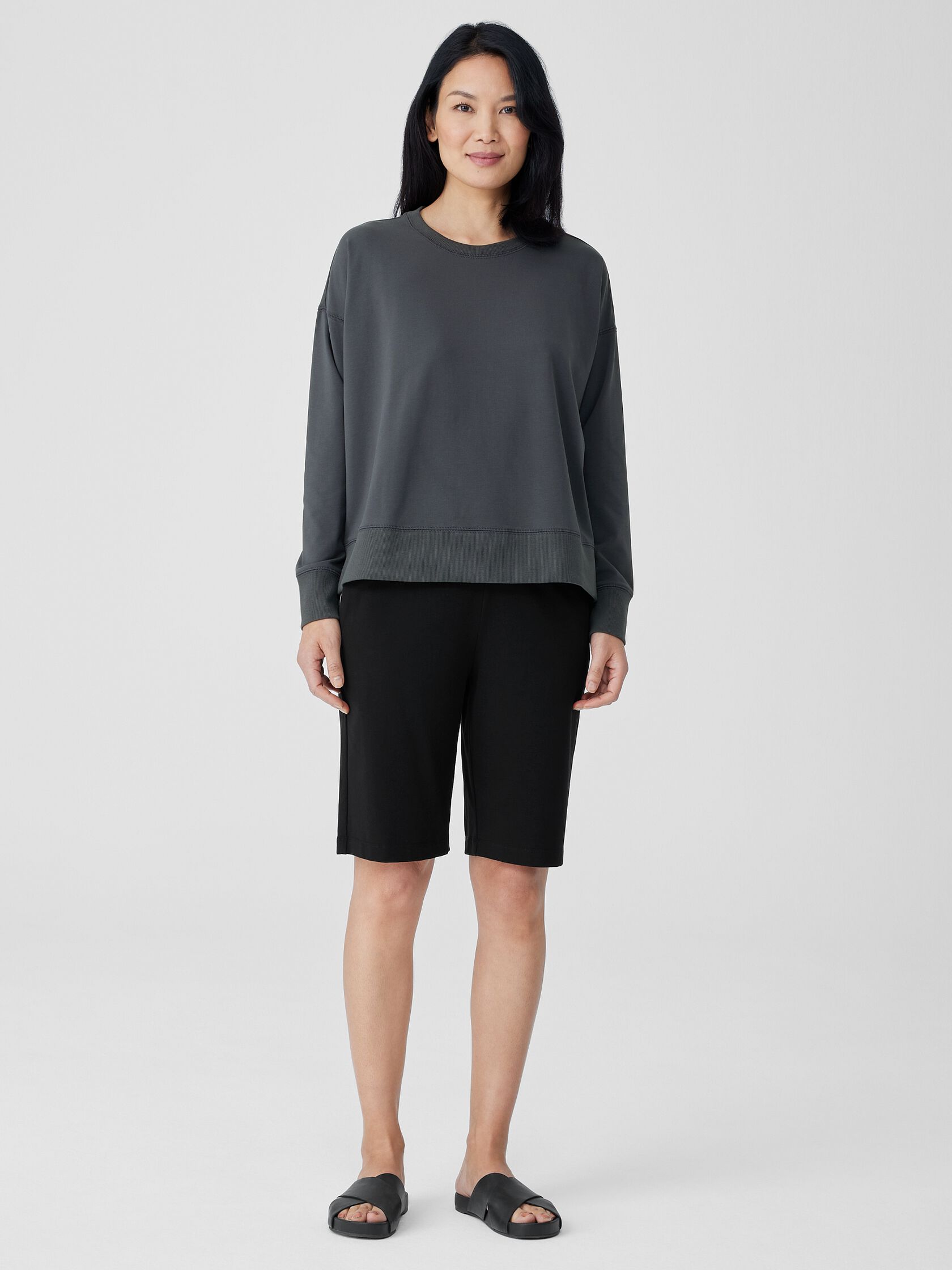 Pima Cotton Stretch Jersey Box-Top