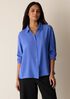 Silk Georgette Crepe Classic Collar Shirt