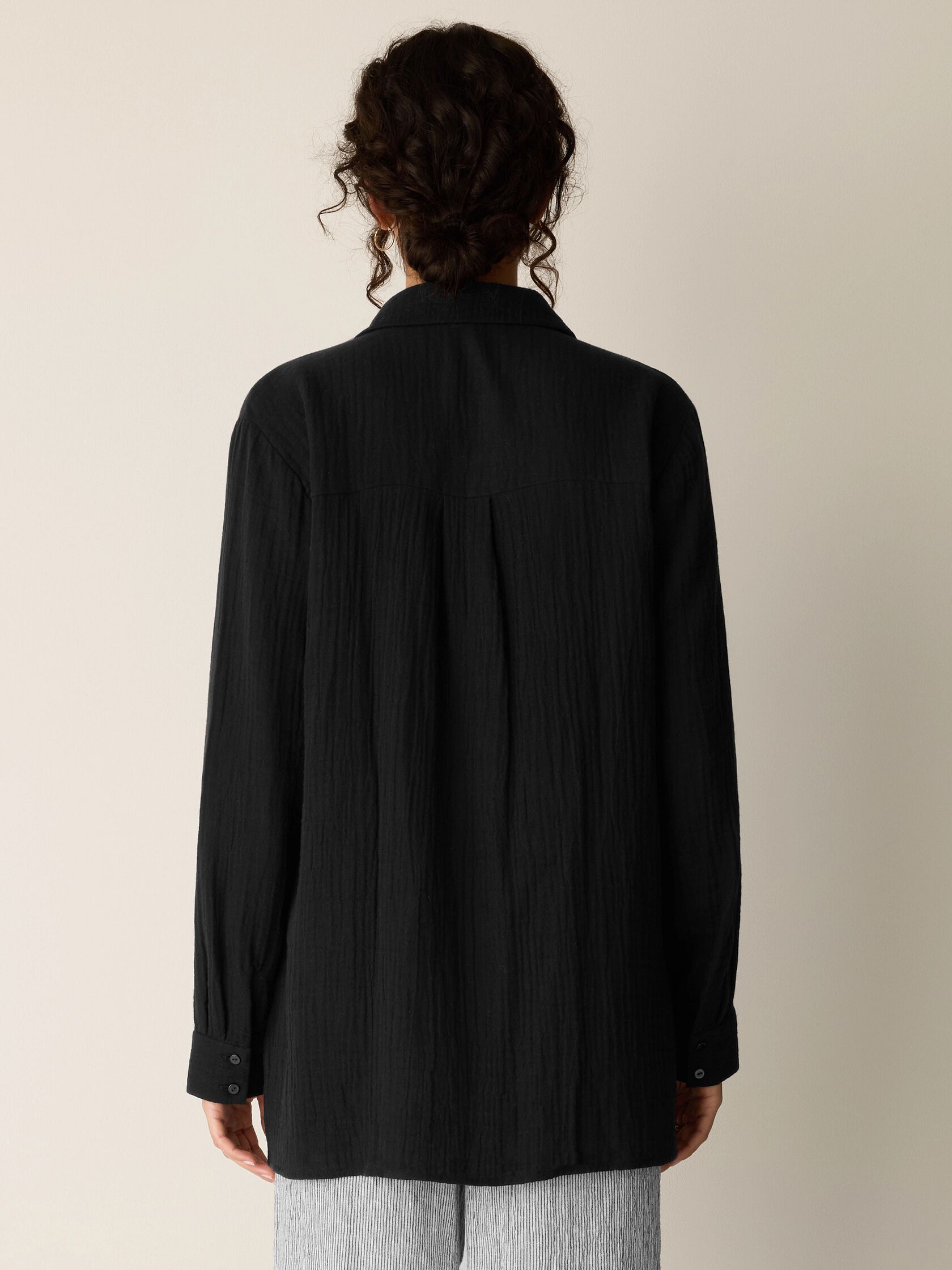 Organic Cotton Lofty Gauze Classic Collar Shirt