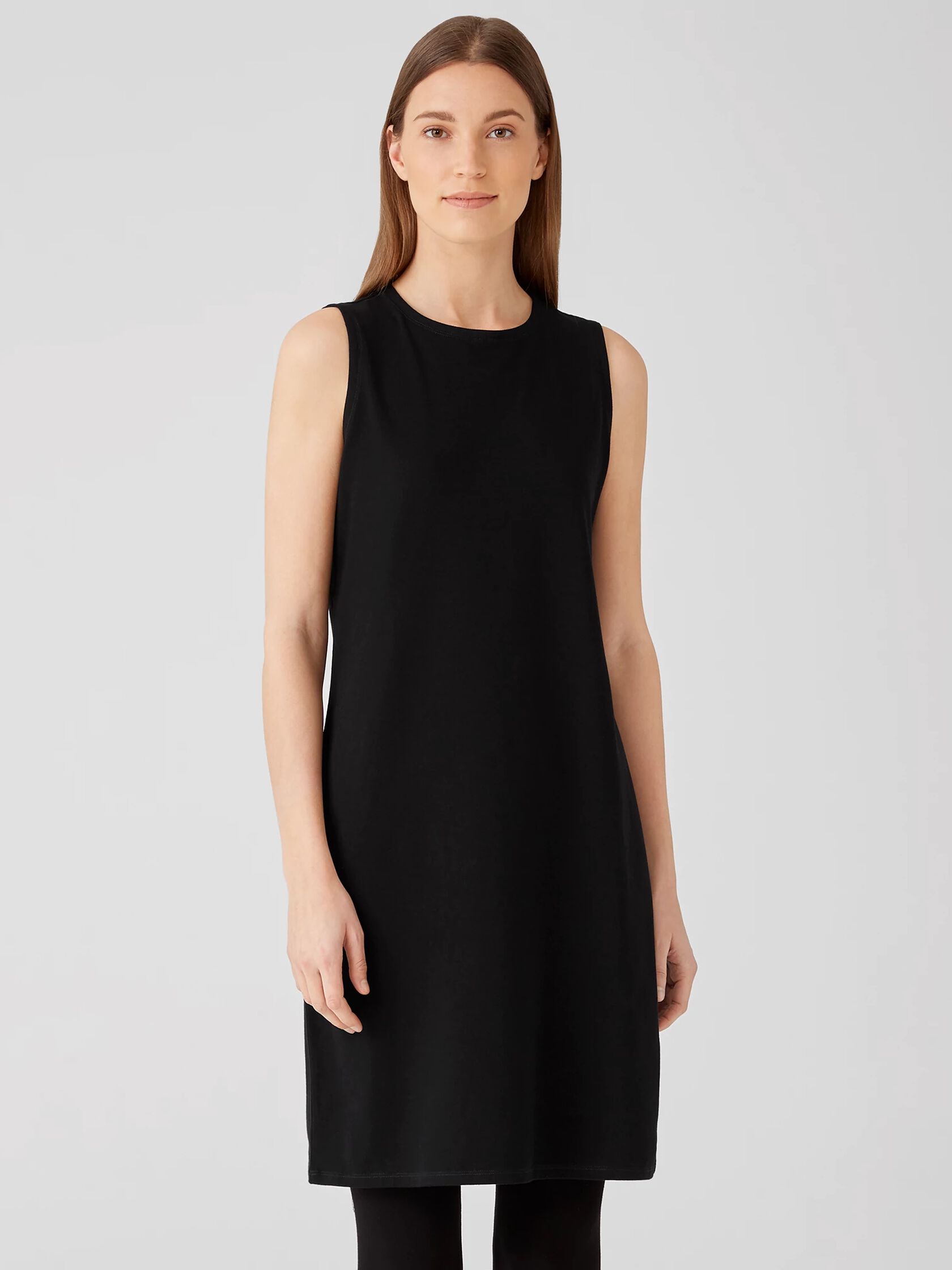 Traceable Cotton Jersey Racer-Back Tank Dress