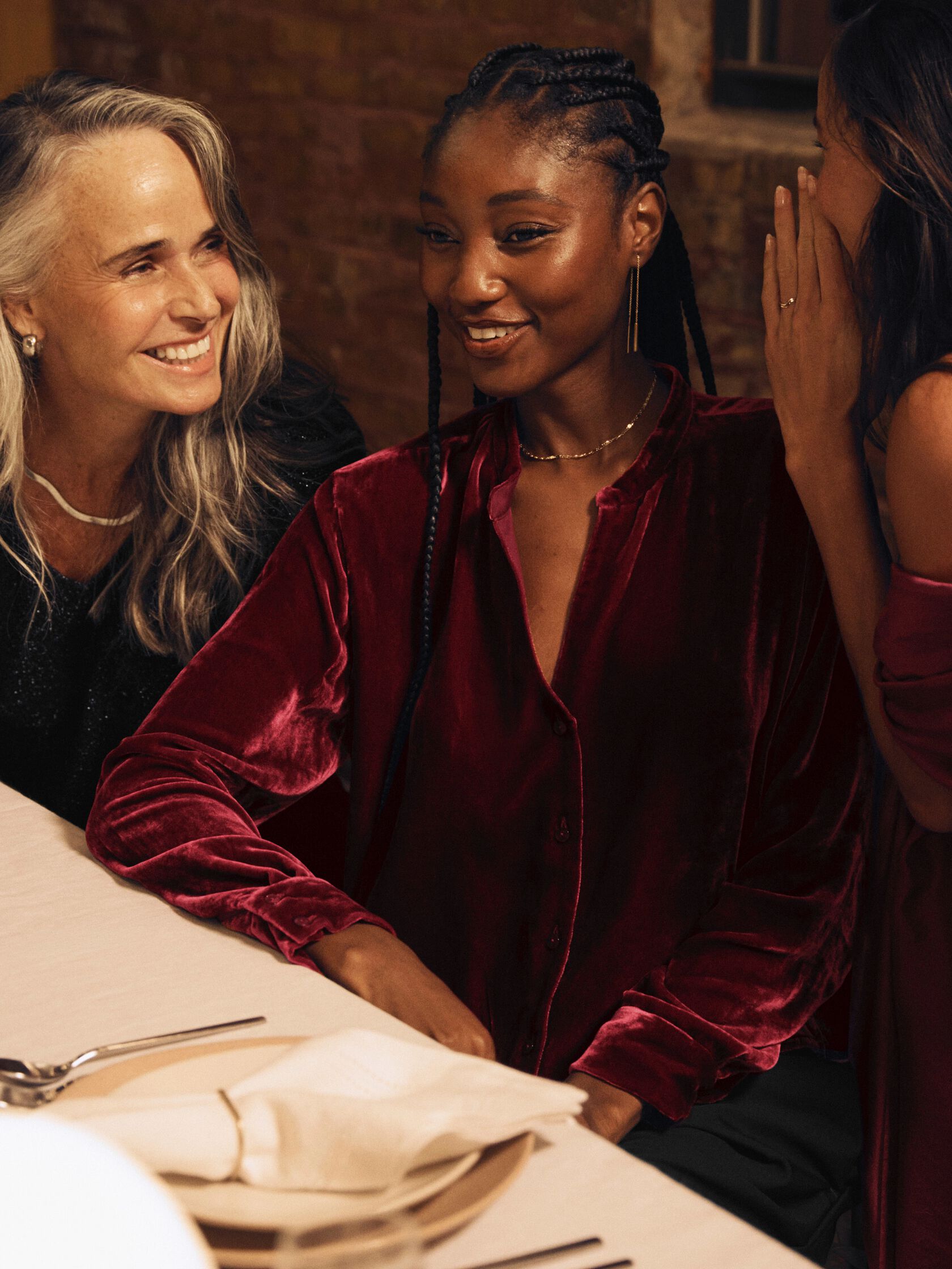 Velvet Band Collar Shirt