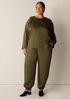 Smooth Satin Shimmer Round Neck Top