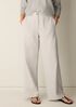 Garment-Dyed Utility Cotton Wide-Leg Pant