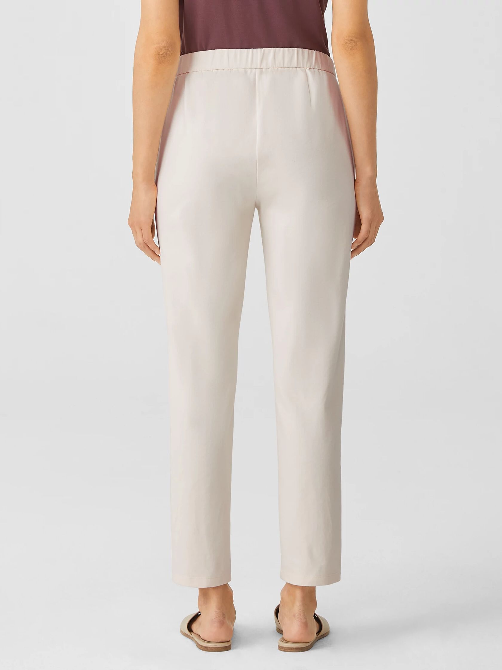 Organic Cotton Ponte Slim Pant