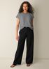 Garment-Dyed Utility Cotton Wide-Leg Pant