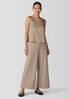 Stretch Silk Charmeuse Ballet Neck Tank