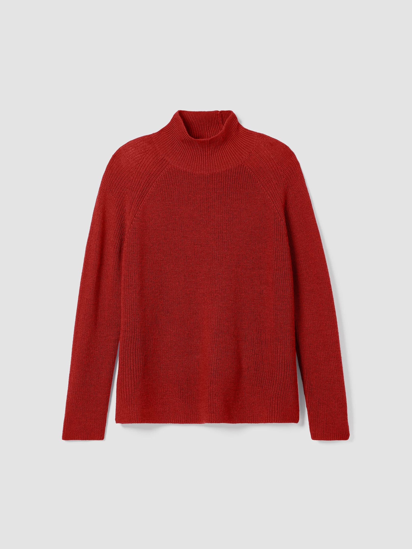 Merino Turtleneck Top in Regenerative Wool