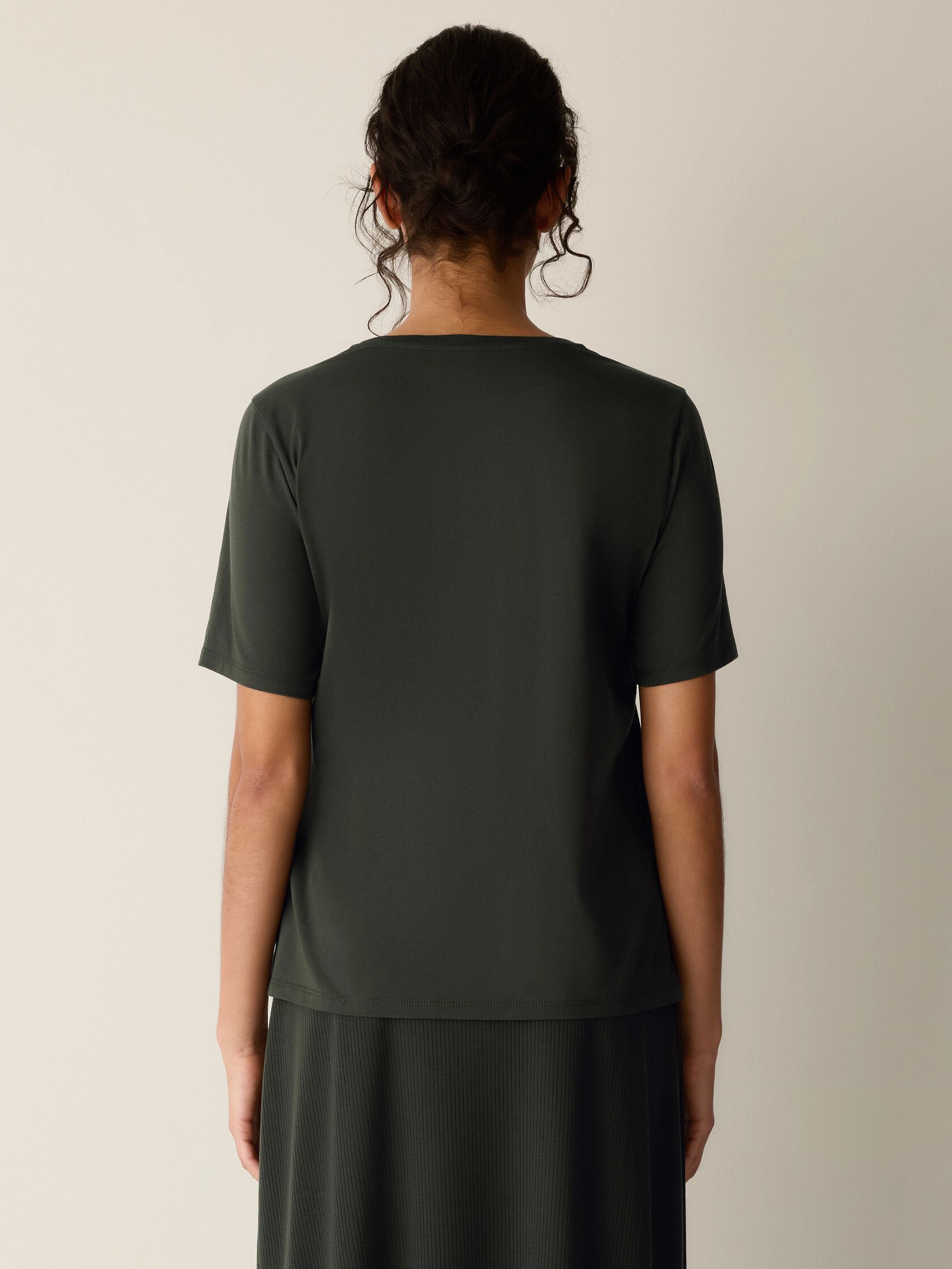 Organic Pima Cotton Jersey Round Neck Tee