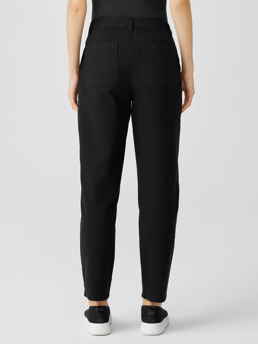 Cotton Hemp Stretch Tapered Pant | EILEEN FISHER