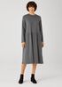 Fine Jersey Shirred Dress