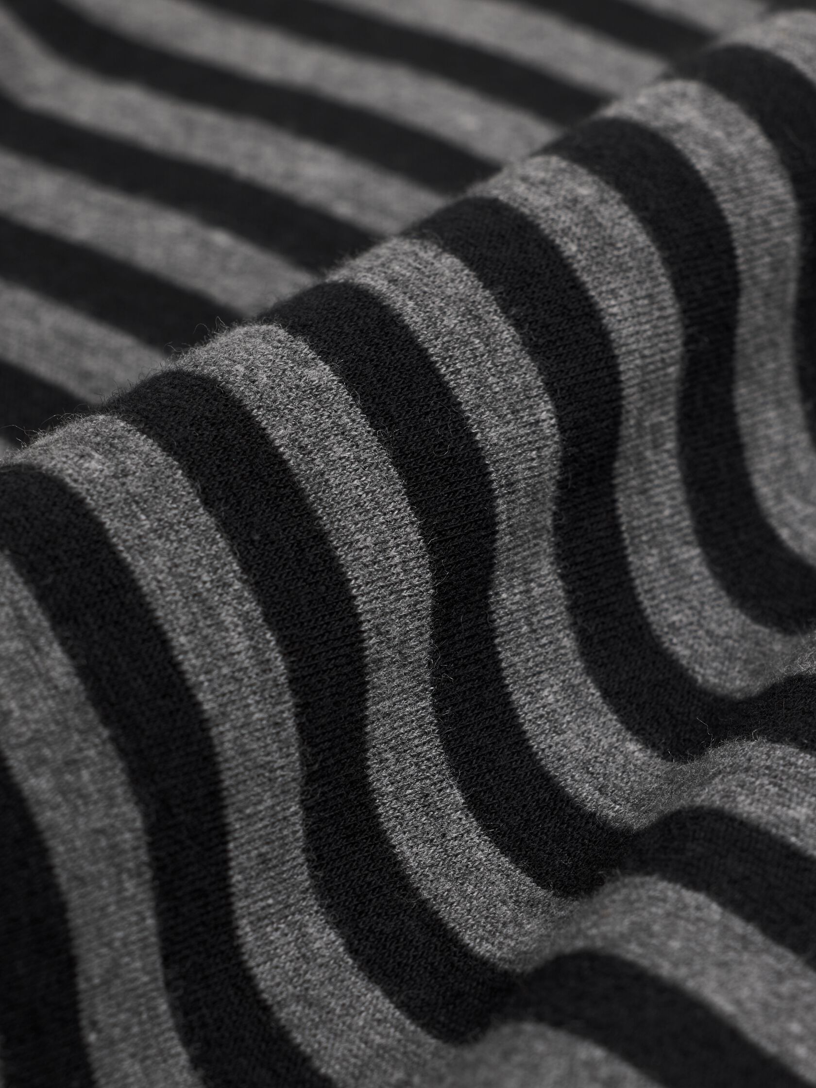Striped Cozy Brushed Terry Box-Top
