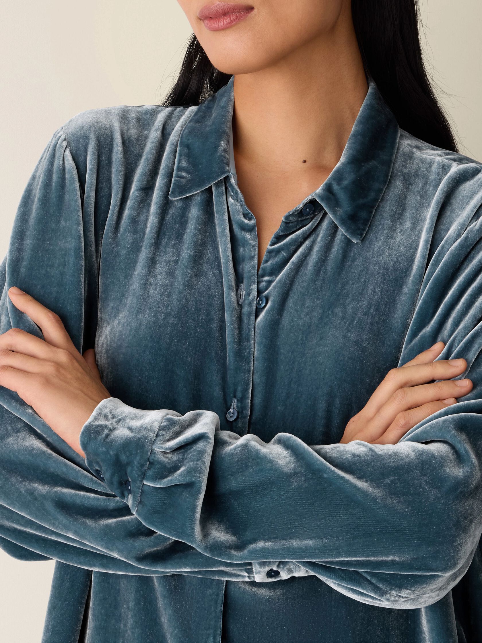 Velvet Classic Collar Shirt