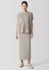 Merino Rib Pencil Skirt in Regenerative Wool