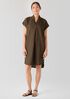 Organic Linen Notch Collar Dress