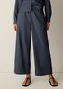Airy Organic Cotton Twill Wide-Leg Pant