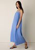 Striped Organic Cotton Gauze Cami Dress