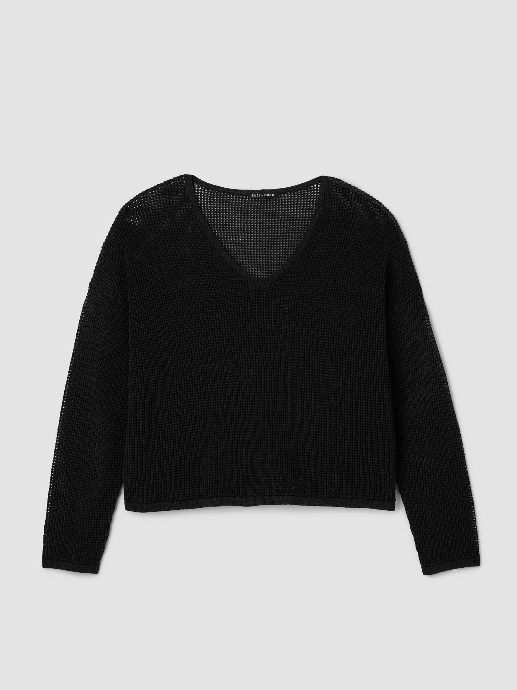 Organic Linen Cotton V-Neck Box-Top