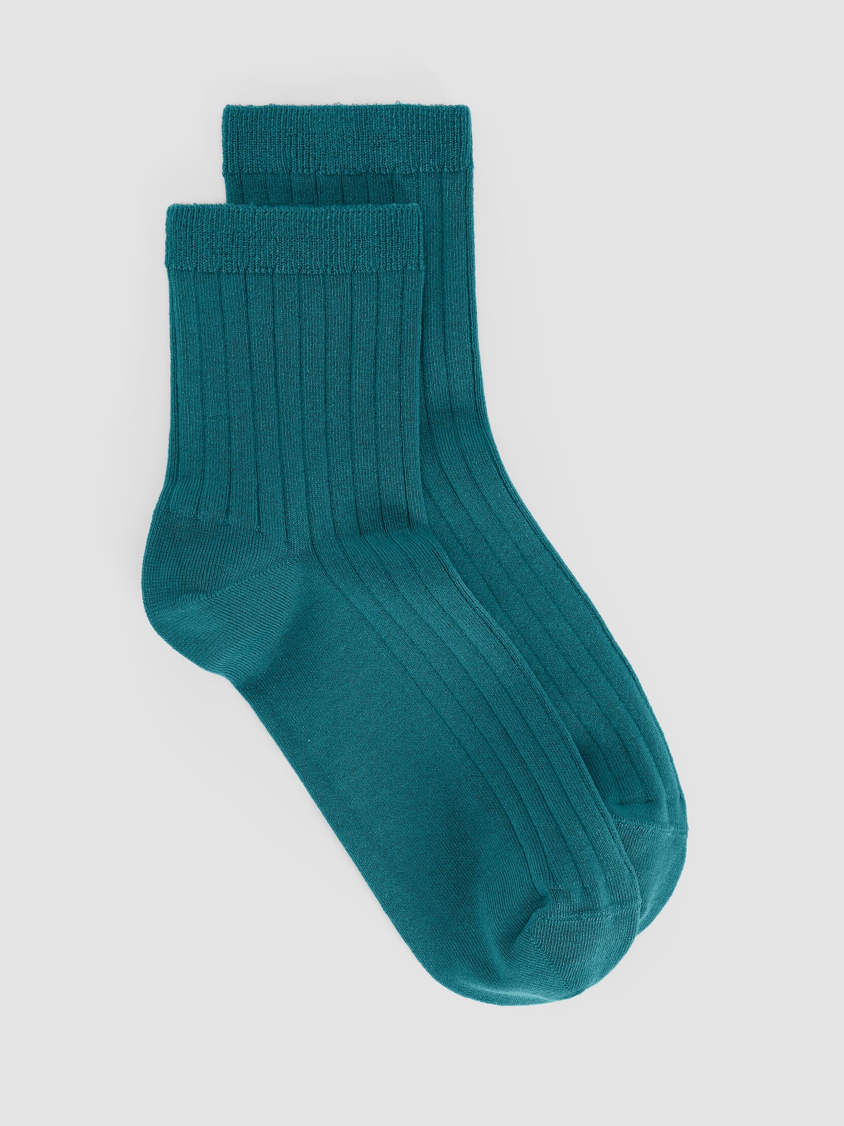 Rib Short Crew Sock