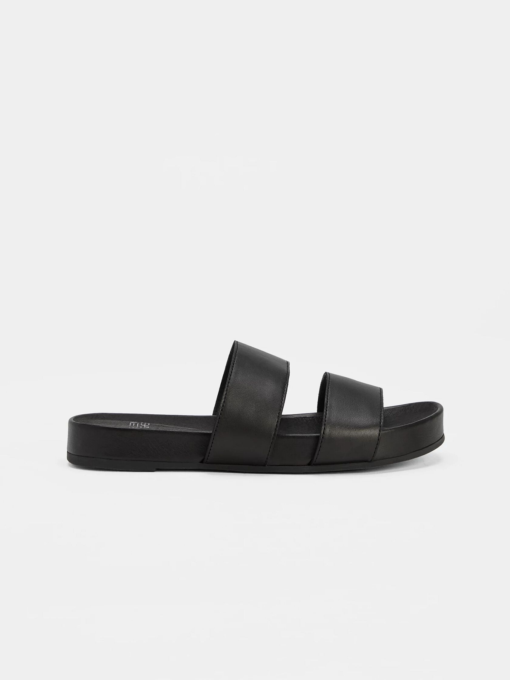 Deed Smooth Leather Slide Sandal