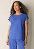 Organic Cotton Interlock Jewel Neck Sleep Tee