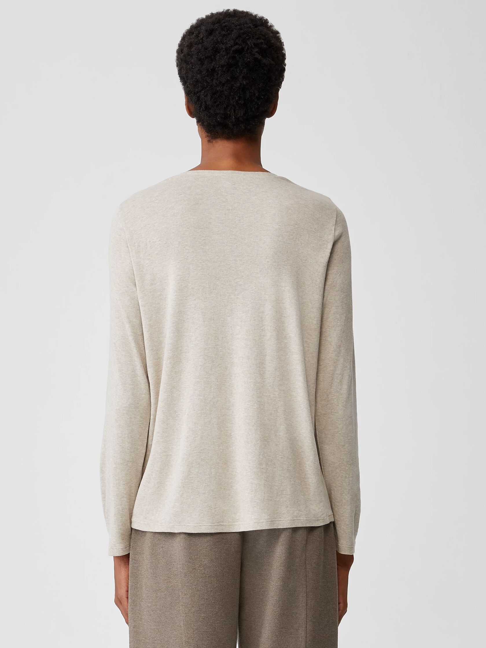 Ribbed Organic Pima Cotton Blend Top