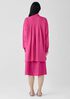 Organic Handkerchief Linen Classic Collar Long Shirt