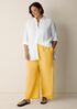 Organic Cotton Pucker Wide-Leg Pant