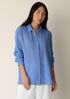 Striped Organic Cotton Gauze Classic Collar Shirt