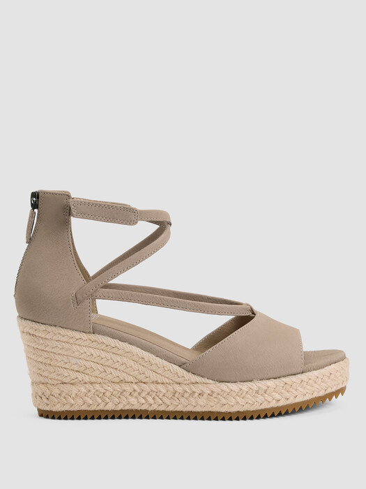 Wesson Tumbled Nubuck Wedge Espadrille