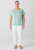 Organic Linen Jersey Crew Neck Tee