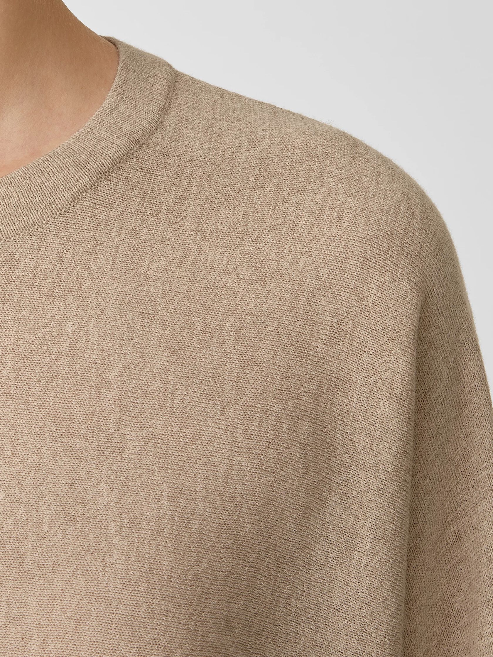 Washable Wool Crepe Top in Regenerative Wool