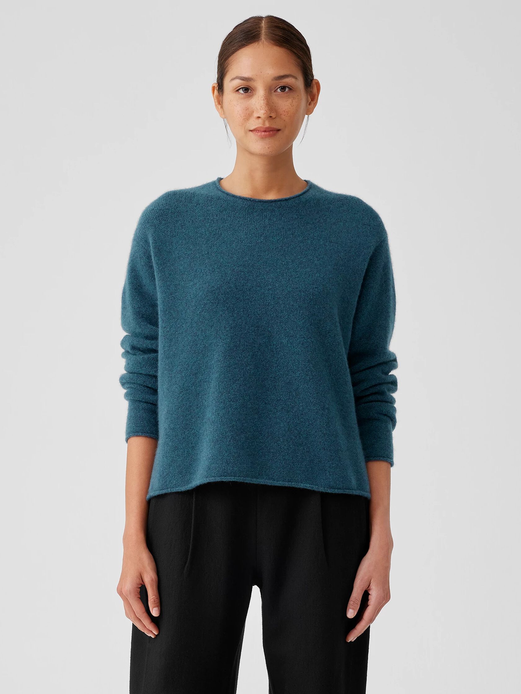 Cashmere Silk Bliss Crew Neck Top