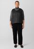 Eggshell Recycled Nylon Quilted V-Neck Vest