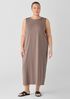 Stretch Jersey Knit Round Neck Dress