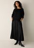 Sleek Viscose Wedge Sweater