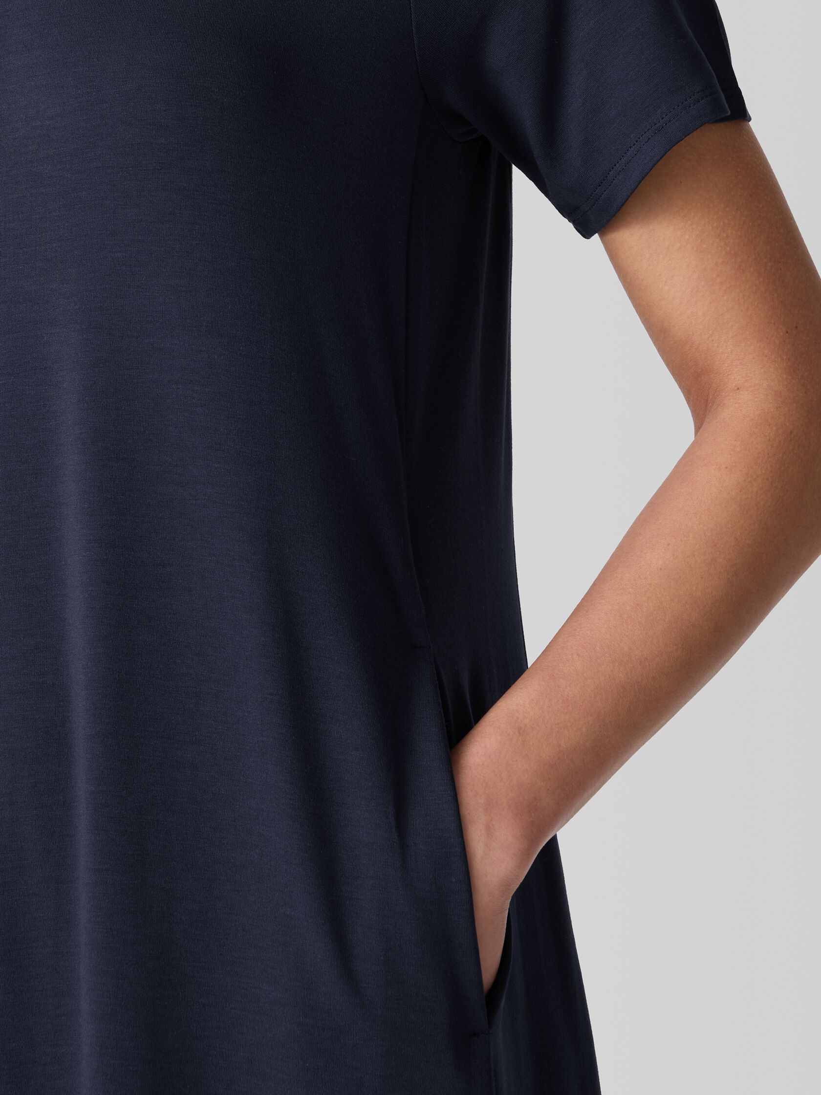 Fine Jersey Lantern Dress