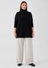 Cotton and Recycled Cashmere Turtleneck Long Top