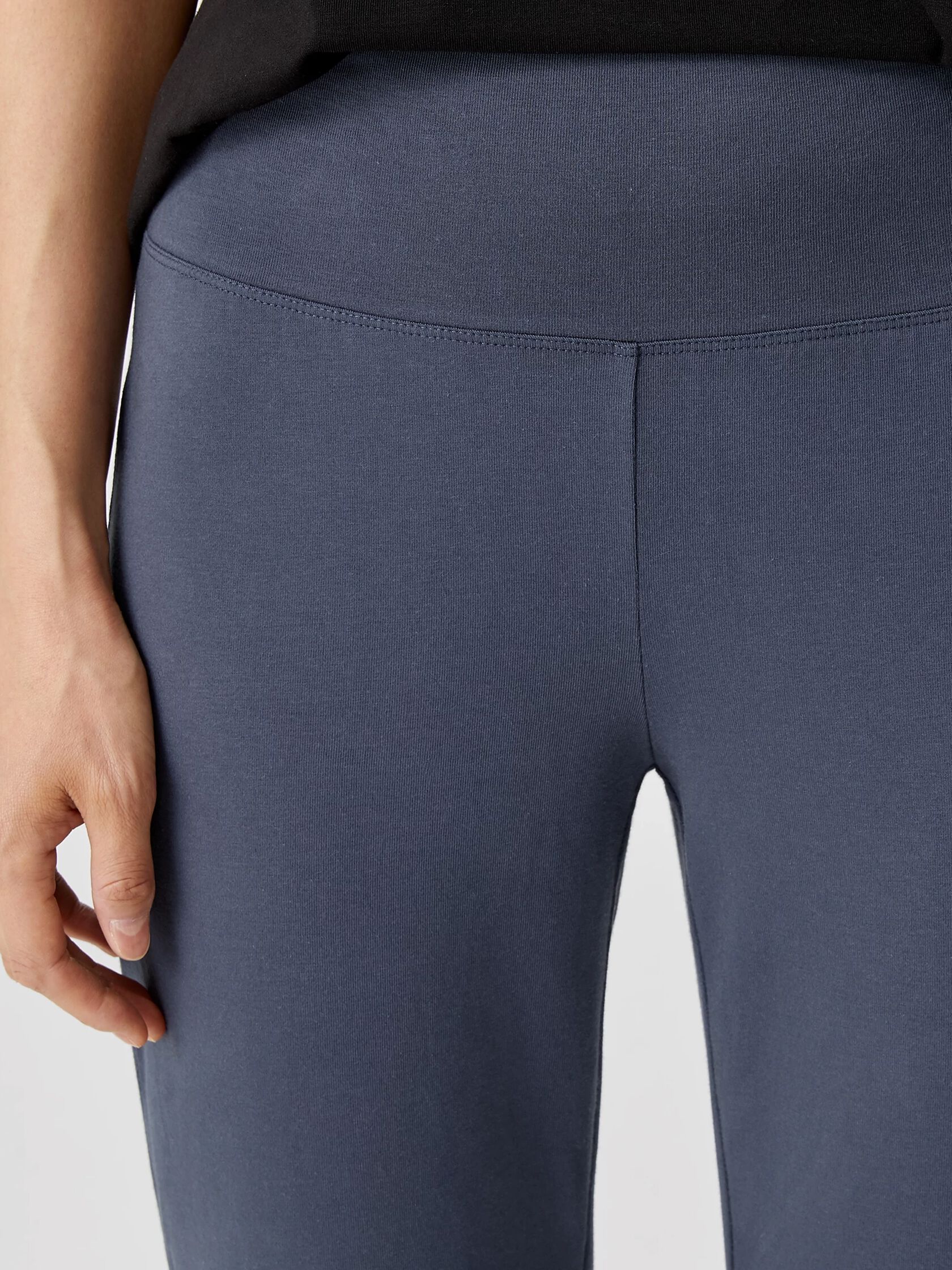 Traceable Organic Cotton Jersey High-Waisted Pant