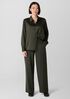 Stretch Silk Charmeuse Classic Collar Shirt