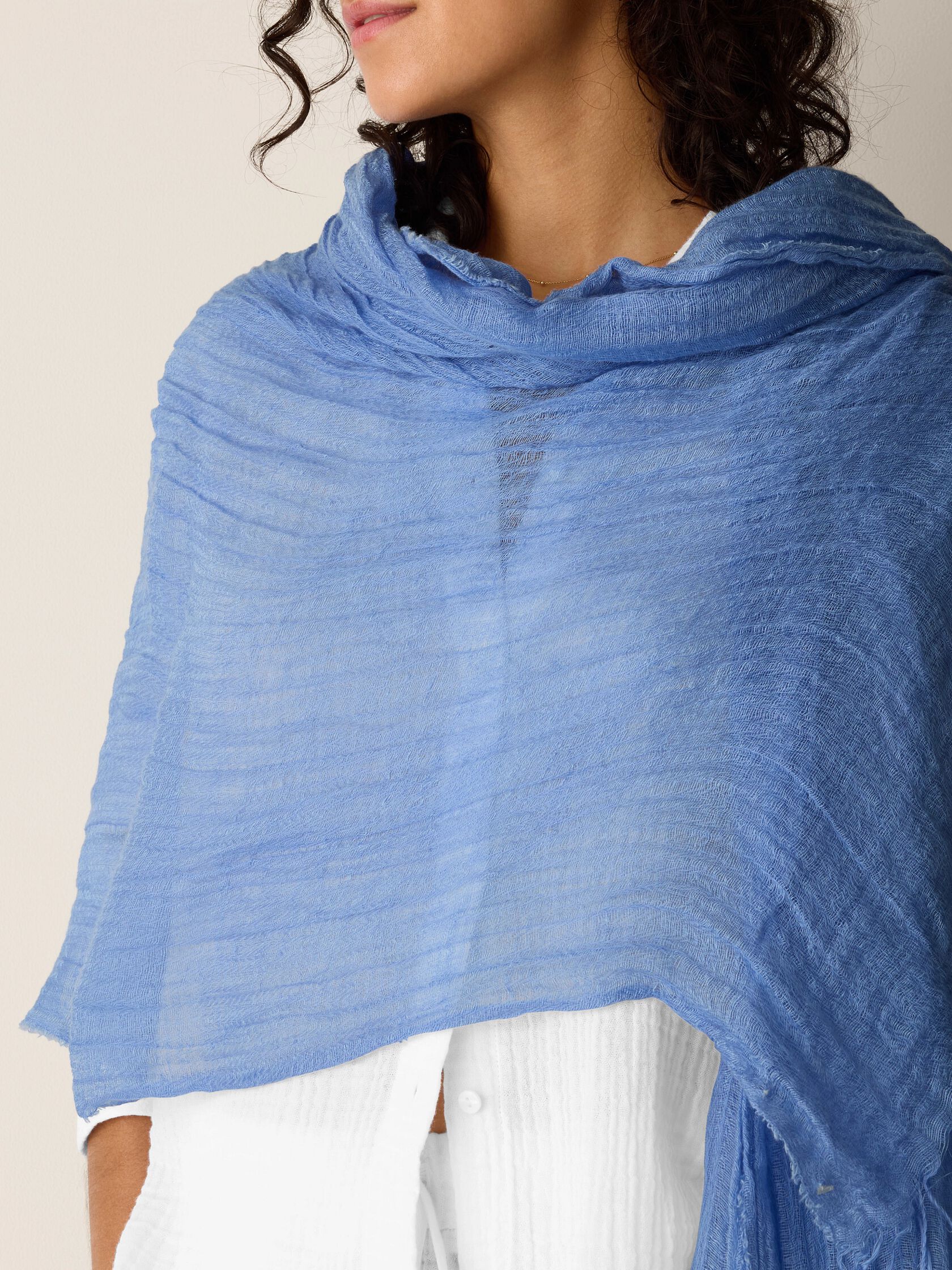 Textured Linen Blend Scarf