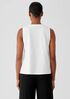 Stretch Jersey Knit V-Neck Tank