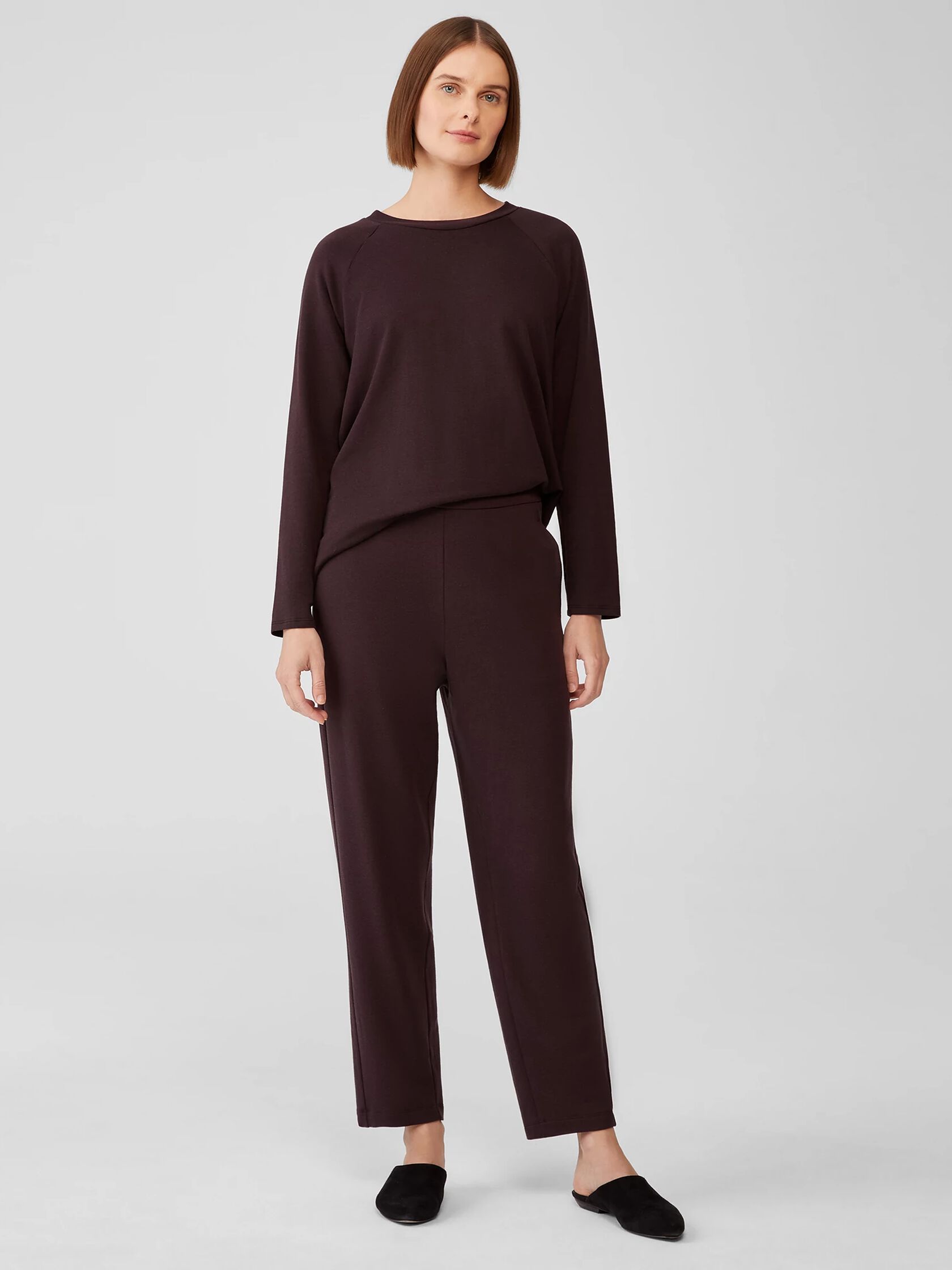 Cozy Brushed Terry Slouchy Pant