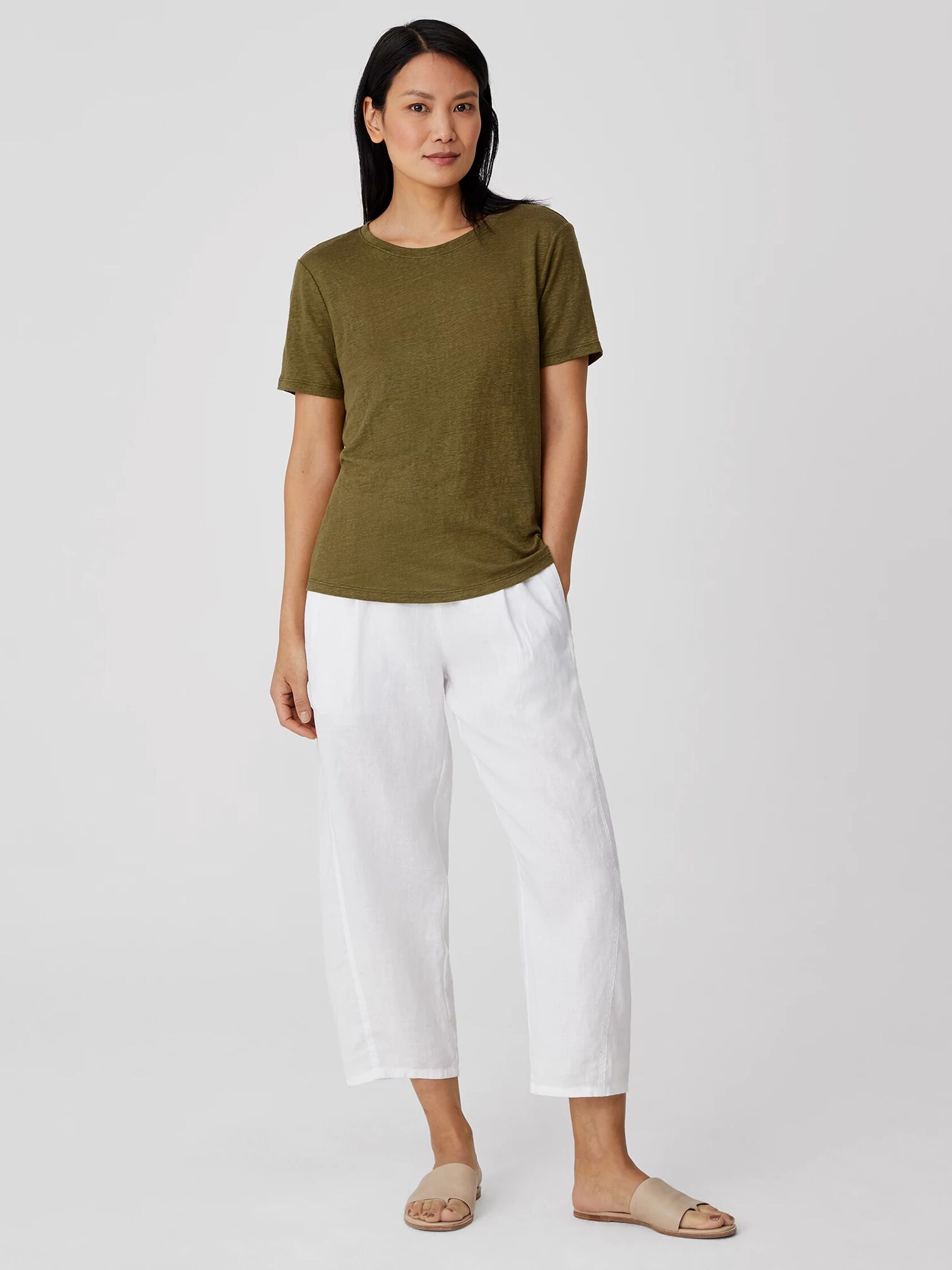 Organic Linen Jersey Short-Sleeve Tee