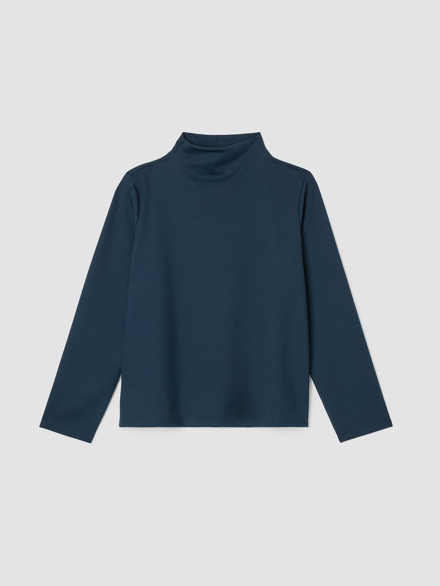 Lightweight Ponte Funnel Neck Top