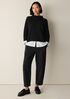 Peruvian Cotton Blend Funnel Neck Top