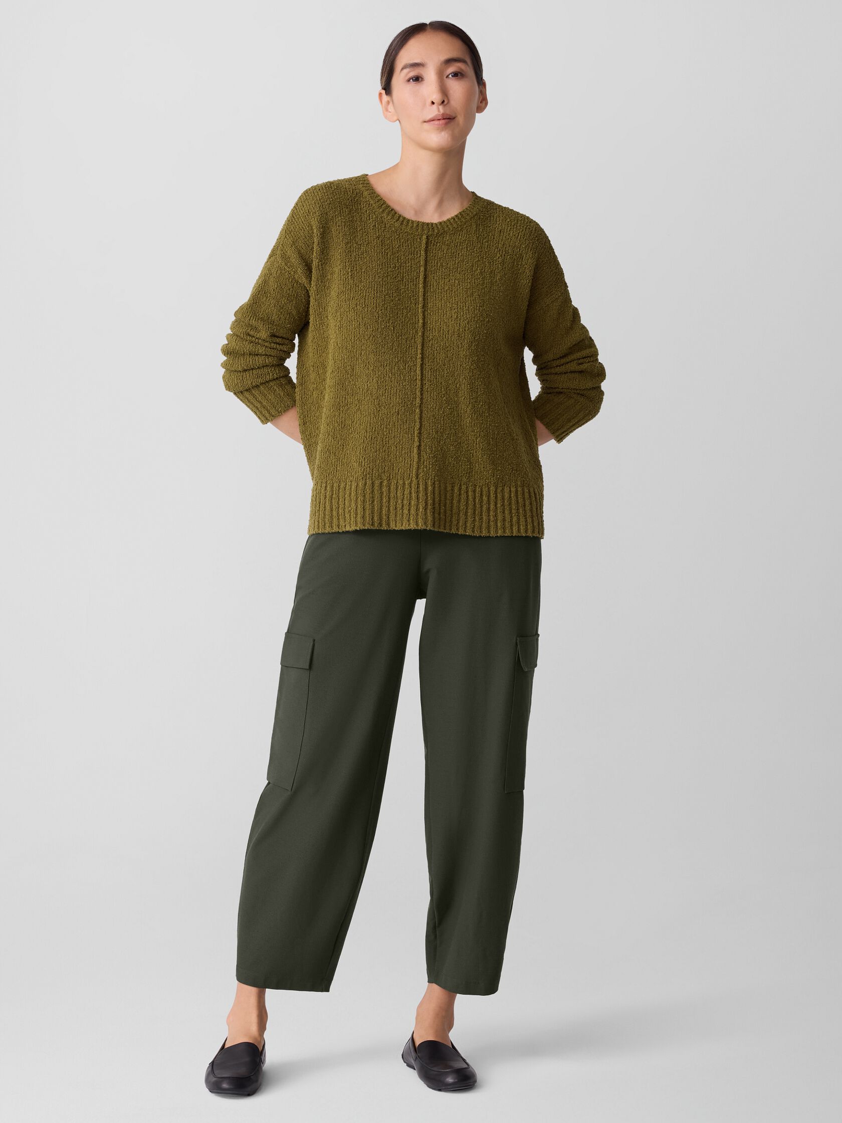 Cotton Fluff Crew Neck Top